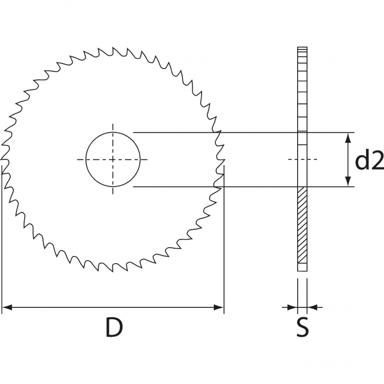 WRK A5460 SERRAS CIRCULARES HSS DENTES FINOS