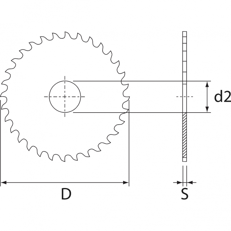 WRK A5465 SERRAS CIRCULARES HSS DENTES GROSSOS
