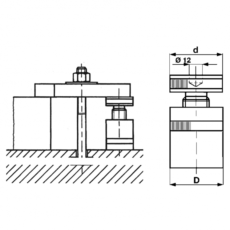 SUPORTE DE PARAFUSO C7250