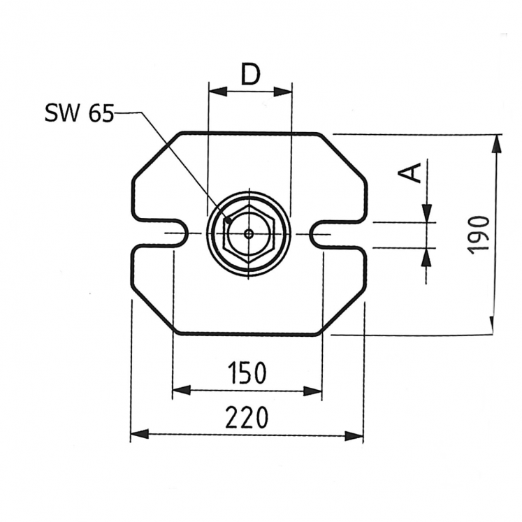 SUPORTE DE PARAFUSO - TIPO HEAVY C7280