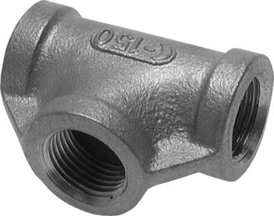 Peças em T com rosca fêmea (fundida), até 25 bar