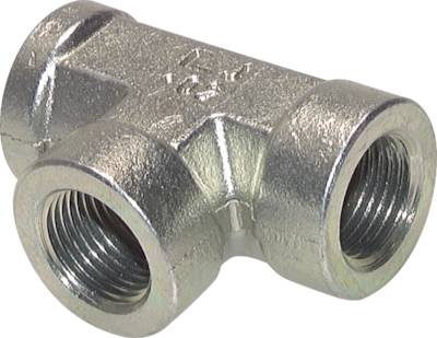 Peças em T com rosca fêmea, até 350 bar