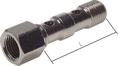 Parafusos Banjo de 2 vias com rosca fêmea