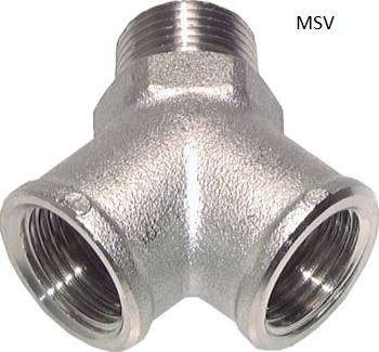 Peças roscadas em Y, PN 16