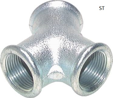 Peças roscadas em Y, PN 16