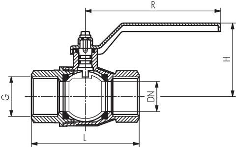 Válvulas esfera, 2 peças, fabricação completa sem silicone, até 80 bar