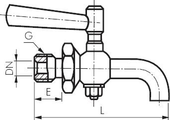 Galos de drenagem de aço inoxidável, PN 6