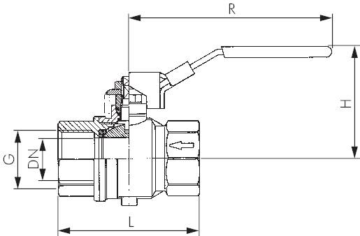Válvulas esfera de aço inoxidável, 2 partes, com escape forçado (capturado), PN 16