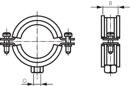 Braçadeiras de tubos de aço inoxidável