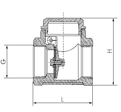 Válvulas de retenção de oscilação, até 12 bar