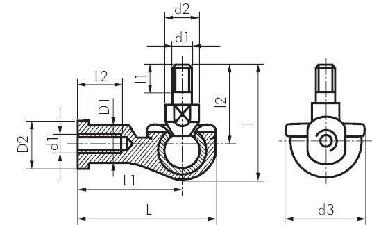 Cabeças giratórias 90º
